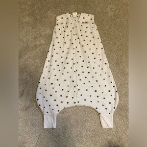 Halo SleepSack early walker size L - micro fleece- white with black stars